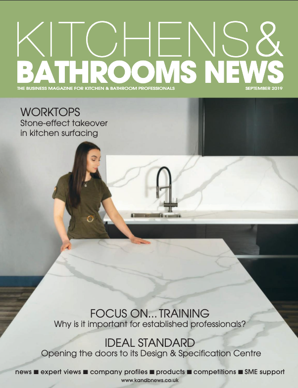 Original Kitchens & Bathrooms News magazine cover with green masthead